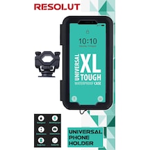 Suporte Motosiklet - Bisiklet Telefon Tutucu Kapalı Model 7 Inch Gidon Bağlantılı ( Xl Büyük Boy )