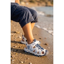 In Step Piona Erkek Çocuk Deniz Ve Sahil Sandaleti - Mavi / Beyaz