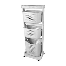 Üç Katlı Organizer Sepet - Sebzelik COSTP750G