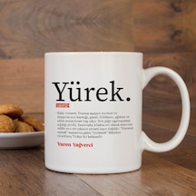 Lügatçe Yürek Isme Özel Kupa