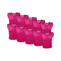 FOREAK Pembe 10 Adet Fileli Lüks Antrenman Yeleği Garson Boy Çok Renkli
