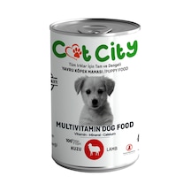 Cat City Az Tahıllı Kuzu Etli Yavru Köpek Konserve Mama 400 G