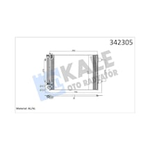 Kale 342305 Klima Radyatörü Kondanser - Vw Passat 2005-2008 1.9 Tdi Dizel Klimalı Modeller 3c0820411c - 3c0820411e - 3c0820411 - 3c0820411g
