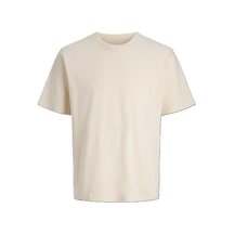 Jack & Jones Jack&jones Jorcatskills Minimal Tee Erkek T-shirt 12290315 Krem