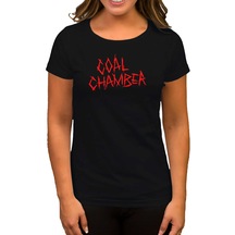 Coal Chamber Logo Classic Siyah Kadın Tişört