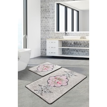 Rosas Djt 2 Li Set Banyo Paspası Klozet Takımı Çok Renkli