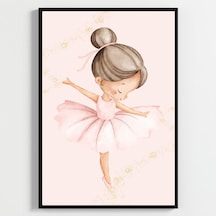 Besay Dans Eden Balerin Çocuk Odası Posteri Dekoratif 3lü Set A2 Çerçevesiz