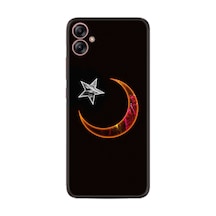 Samsung Samsung Galaxy Uyumlu A04e Kılıf Resimli Desenli Silikon Platinium Series Ay Yıldız 1884