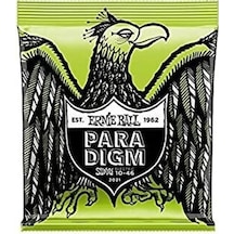 Ernie Ball P02021 Elektro Gitar Tel Seti - Paradigm Regular Slinky Üst Segment - Kırılmaz Seri Plazma Takviyeli Çelik Çekirdek, Maksimum Dayanıklılık Ve Paslanma Direnci Ölçü: .010 - .046 6'lı Tam Takım Set