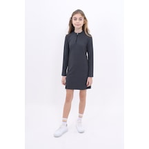 Toontoy Kız Çocuk Elbise Füme