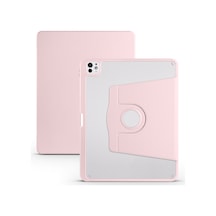 Apple Uyumlu iPad, Pro 13inç M4 2024 Kılıf Termik Kalem Bölmeli Dönebilen Standlı Kılıf A2925 A2926 A3007