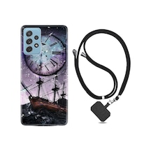 Samsung Galaxy Uyumlu A52 Kılıf Ipli Askılı Time 1749