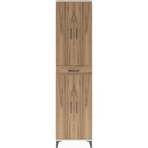 Arges Dolap 5 Raflı Tek Çekmeceli 4 Kapaklı 60x30x243 Aytaşı-çam Aytaşı
