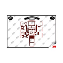 Volkswagen Polo 2001-2009 Torpido Konsol Trim Göğüs Maun Kaplama Set 35 Parça Maun Renk