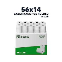 56x14 600 Pos Rulo Koli Termal Pos Rulosu / Pos Kağıdı