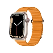 Apple Uyumlu  Watch 38 MM 40 MM 41 MM Kordon Mıknatıslı Magnetik Deri Kordon 1/2/3/4/5/6/se/7/8