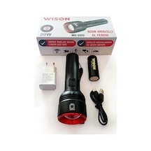 Wıson Ws-5572 20w Uzun Menzilli Şarjlı Metal El Feneri 5580 Çok renkli