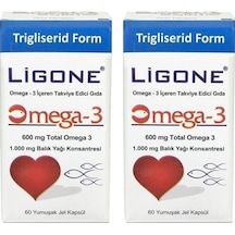 Ligone Omega 3 600 Mg 60 Yumuşak Kapsül 2 Adet
