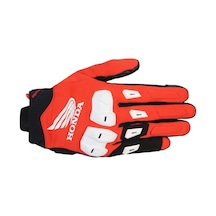 Alpinestars Honda Sp X 3 Korumalı Motosiklet Eldiveni Kırmızı Beyaz Siyah