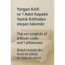 Ezgi Tek Kişilik Düz Renk Bej Nevresim + 1 Adet Yastık Kılıfı, Crsfnevrsmtek 0