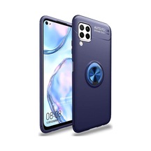 Huawei P40 Lite İçin Kılıf Kickstand Ring Holder Lacivert P40 Lite İle Uyumlu Kılıf - Lacivert Sku: Smg8690010139863