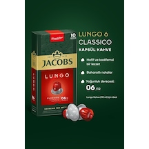 Jacobs Lungo 6 Classic Nespresso Uyumlu Alüminyum Kapsül Kahve 5 X 10'lu Kapsül Kahve