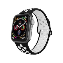 Apple Uyumlu  Watch 8 45 MM için Delikli Silikon Kordon Kayış - KY41