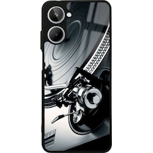 Oppo Realme 10 Plakçalar Tasarımlı Glossy Telefon Kılıfı Çok Renkli