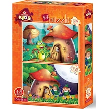 Art Kids 24+35 Parça Mantar Evler Eğitici Çocuk Puzzle
