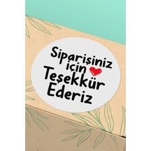 Siparişiniz İçin Teşekkür Ederiz Sticker 3x3cm St2365 Çok Renkli