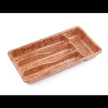 Pratik 4 Bölmeli Çekmece İçi Kaşıklık 36x20cm Ahşap Renk Diğer