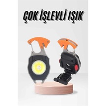 Çok İşlevli Acil Durum Işığı Usb Şarjlı Cep Feneri 7 Farklı Mod Antrasit 10298333