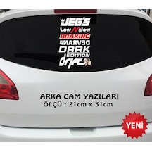 darf drift yazı seti arka cam sticker yazı oto sticker