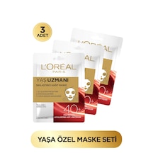 L'Oréal Paris Yaş Uzmanı 40+ Sıkılaştırıcı Kağıt Yüz Maskesi 3'lü