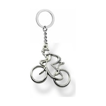 Bisiklet Figürlü Unisex Metal Anahtarlık Spor Ve Özgürlük Temalı Aksesuar