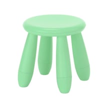 Mammut Yeşil Çocuk Taburesi, Tabure-oturak Masa Oyun Taburesi Polipropilen Plastik
