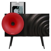 Fennessy Kresling İ7s Kırmızı Bluetooth Hoparlörlü 100w Hi-fi Pikap, Plakçalar