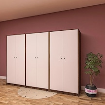 Troy 6 Kapılı Gardırop Mdf Siyah