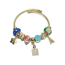 Jtaw24çeb1433 Janti Çelik Bileklik - Pandooranın Charmları Gold Renk Kararmaz
