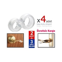 Plastik Kapı Kolu Tamponu Stoperi 4 Adet Plastik Kapı Stoperi