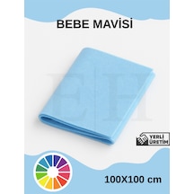 Açık Mavi Rengi Metrelik Ince Keçe Kumaş Keçe 1 Mm Aktivite Keçesi Renkli Keçe 1 Metre 100cmx100cm