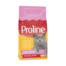 Proline Renkli Taneli & Tavuklu Yetişkin Kedi Maması 1.2 Kg 5'li Avantaj Paketi Mıchu