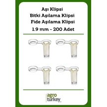 Agro Turkey Konik Aşı - Plastik Fide Aşı Klipsleri 1.9 Mm 200 Adet