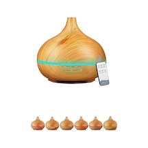 Vothoon Hava Nemlendirici 7 Led Işıklı Aromatik Oda Kokusu 550 Ml Kahve Aroma Difüzörü Buhar Makinası Çok Renkli