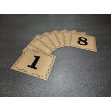 Kapı Numarası 10X12 Cm Yapışkanlı No 1'Den 8 E