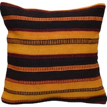 Zehra Abla Halı Yeni El Dokuma Dekoratif Kilim Kırlent Yastık Kılıfı 6755 Çok Renkli