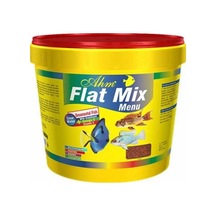 Ahm Flat Mix Menu Ufak Taneli Ganül Balık Yemi Kova 3 Kg