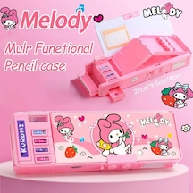 Sanrio Melody Çok Fonksiyonlu Kalem Kutusu Büyük Kapasiteli Kalem Kutusu Kodlu Melody-a Melody-a