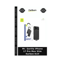 Mr. Gorilla İphone 17 Pro Max Slim Karbon Kılıf Cep Aksesuarı Koruma Kapağı Kablosuz Şarj çok renkli