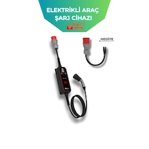 Bemis 11 - 22 Kw Pro Mobil 5 Metre Kablolu Elektrikli Araç Taşınabilir Şarj Cihazı- Çanta-dönüştürücü Bemis 11 - 22 Kw Pro Mobil 5 Metre Kablolu Elektrikli Araç Taşınabilir Şarj Cihazı- Çanta-dönüştürücü